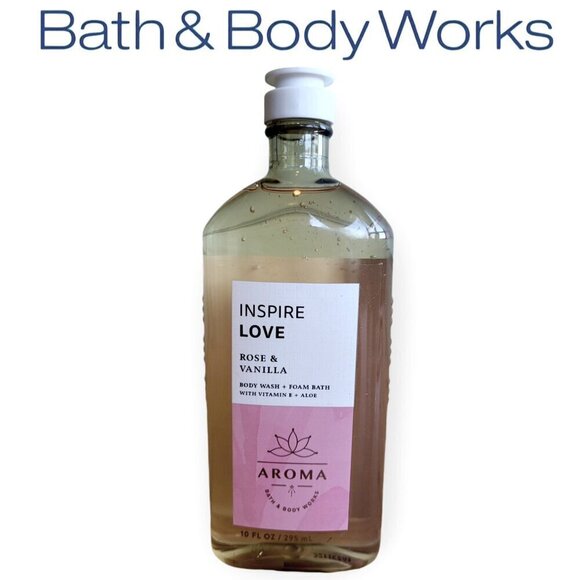 Bath & Body Works **Rose & Vanilla** Body Wash Foam Bath size 10oz NWT - Picture 1 of 3